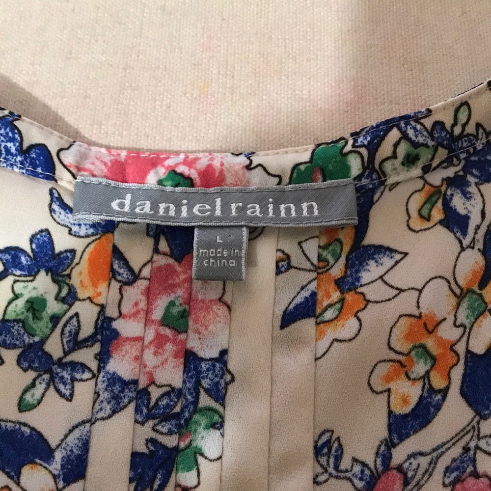 Daniel Rainn Cream Floral Top